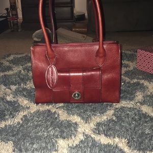 Beautiful red genuine leather purse